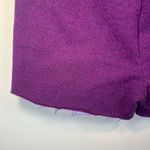 Roots  Canada Womens Cut Off Sweat Shorts Purple Pull On Patch Logo Pockets Small Photo 9