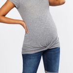 Motherhood Maternity Indigo Blue Bermuda Jean Shorts M Photo 0