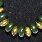 Source Unknown Shades Of Green Graduated Chunky Beaded Statement Choker Necklace Like New Photo 1