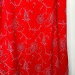 Natori Vintage  Jose Red and white slip dress with a floral pattern Photo 3