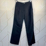 Balenciaga  Black Pleat Front Wide Leg Dress‎ Pants Photo 2