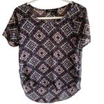 Living Doll Diamond Short Sleeve Blouse Small Photo 0