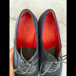 Pas de Rouge suede colorblock oxfords shoes size 39 Black Photo 2