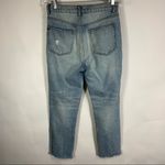 BDG  Hi Waist Raw Hem Cropped Jeans Sz 26 Buttonfly Photo 2