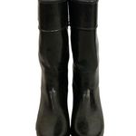 Sperry Black Rubber Tall Rain Boots Sz 7 Photo 7