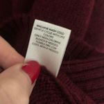 Christopher & Banks NWT  Red Maroon Loose Turtleneck Fold-over Sweater Size XL Photo 4