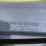 Life is Good  Women Blue Yeti "Yet It Be" V-neck L/S Tee Size XL Photo 5