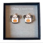 Disney x BaubleBar Mickey Pumpkin Spice Latte Mugs Earrings New Photo 0