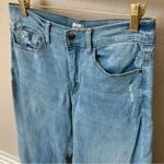 Sneak Peek wide leg Jeans,frilled hem,light wash, “tie dye project”gone wrong Blue Size 29 Photo 1