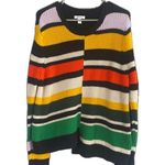 Nine West Multicolor Asymmetrical Hem Long Sleeve Knit Sweater Women Sz XL Photo 0