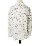 Croft & Barrow VINTAGE  Snowy Granny Turtleneck Top Photo 3