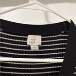 A New Day  Black and White Striped Long Sleeve Dress Photo 2