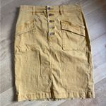 Pilcro and the Letterpress  size 4 tan mini skirt Aline button down dress skirt Photo 1