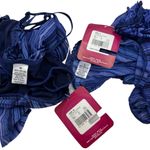Xhilaration Y2k Mesh Striped Lingerie Set Size 6/ Medium NEW Purple Photo 5