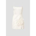 NWT DELFI Collective Teresa White Mini Dress Sz Medium $449 Photo 4