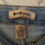 Blue Spice  Juniors Light Blue Jean Denim Stretchy Jeans, Size 3 Photo 2