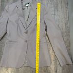 J.Crew  Women's Taupe Tan Wool Blazer Two Button Suit Jacket Size 4 Tall Office Photo 4