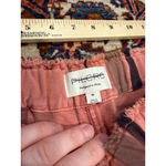 Pilcro  Anthropologie Striped Cotton Pull-On Lounge Shorts Women’s M Peach Boho C Photo 4