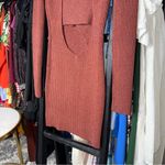 Bottega Veneta New  Ribbed Knit Mini Dress in Rust Brown Photo 10