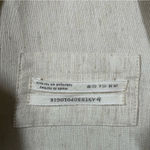 Anthropologie Cream Linen Blend Twist Front Midi Dress Photo 2