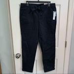 Liz Claiborne 3/$25  black crop pants w/ tie waist‎ Photo 1