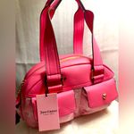 Juicy Couture NEW Glitter Pink White Bowler Bag Photo 5