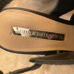 Audrey Brooke  Black Leathed Heeled Sandals Size 9.5 Photo 1