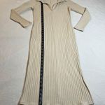 Old Navy  Ribbed Knee Length Shirt Dress Size Small Academia Casual Neutral Photo 7