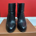 Coach  Justina Black Ankle Boots Women's Beaded Chain Accents size 6.5 Photo 2