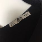 ZARA Black Thick Knit Sleeveless Crop Tank Top Size L Minimalist Basic Photo 2