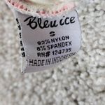 Bleu Ice One Piece Bathing Suit Womens S Cream Floral High Neck Scoop Back Beach White Photo 11