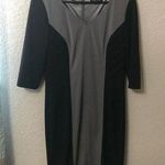 Tahari Black & Grey Dress - Size 8 Photo 0