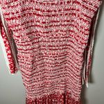 Olivaceous  NEW Ditsy Floral Smocked Ruffle Frill Dress Red White Gameday Size M Photo 2