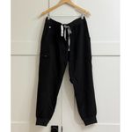 FIGS  Women's Zamora Jogger Scrub Pants in Shocking Black, Size Large Petite Photo 4