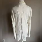 Blu Pepper White Relaxed Beachy Oversized Crinkle Button Down Blouse Women’s S Photo 2