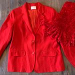 Pendleton  Red Size 10 12 100% Virgin Wool Career Work Blazer Coat Jacket Vintage Photo 1
