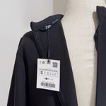 ZARA Women's Black Long Sleeve Flare Shift Mini Cocktail Evening Dress Size S Photo 6