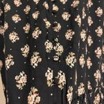 Hollister  Midi Skirt Black Ditsy Floral Ruffle Boho Prairie Cottagecore L Photo 3