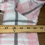 MarleyLilly  large pink grey plaid button down long sleeve embroidered initial J Photo 2