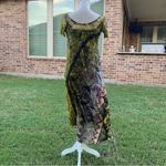 Fuzzi Multicolor Short Sleeve Long Maxi Mesh Dress Size XS Photo 7