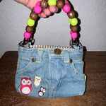 Bootie Bags Owl Denim Print Bead Mini Bag Photo 1