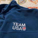 Team USA women’s size XXL full zip fleece jacket with side pockets American flag Blue Photo 2