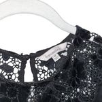 Francesca's Black Velvet Floral Francesca’s Designer Off Shoulder Lace Top Women’s Medium! Photo 1