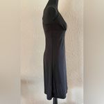 EXPRESS 🔥 Black V-Neck Spaghetti Strap Slip Dress Juniors LBD 90s Style🔥~7/8 Photo 4