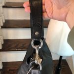 Coach Avery Black Tumbled Leather Hobo ShoulderBag
Teal Lining Extendable Strap Photo 9