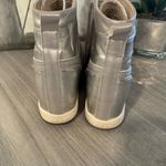 Bebe  Sport Charlane Hi-Top Lace-Up Sneakers Silver Size 8.5 Photo 4