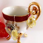 Handmade Pressed Real Flower Dangle Earrings Multi Photo 6