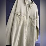 BUCKET LIST SCHEELS Oversized Shacket Button Down Coat Cover Up NWT Women’s L Yellow Size L Photo 1