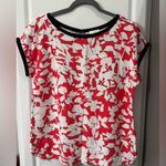 Kate Spade  ♠️ Womens Rise Leafy Cap Sleeve Floral Top Blouse Photo 0
