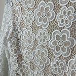 Tahari NWT Ivory White Floral Lace 3/4 Sleeve Dress SZ 6 Bridal Shower Night Out Photo 2